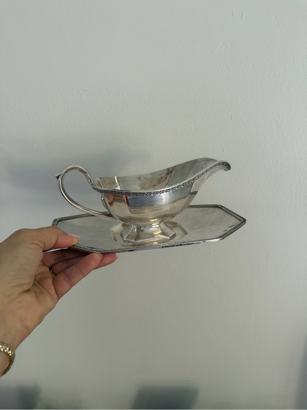 EPNS 1221 Dutch Windmill Gravy Boat & Underplate